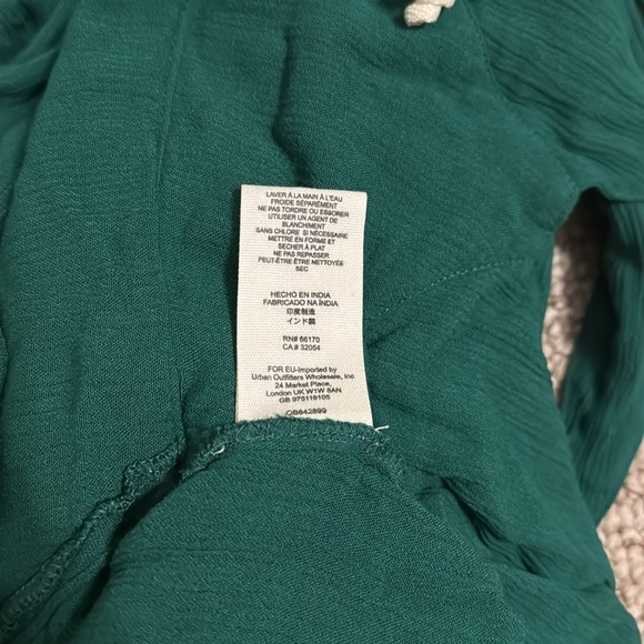 FREE PEOPLE LILLE DRESS XS GREEN - Picture 6 of 7